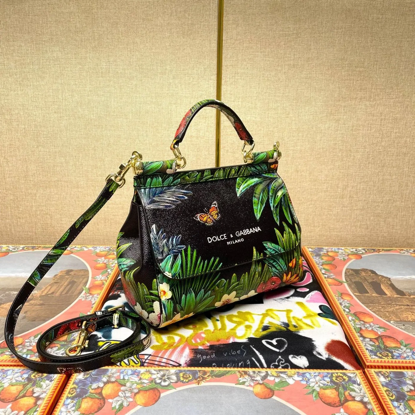 Dolce & Gabbana Milano Sicily Bag Green / Dolce & Gabbana Milano Sicily Bag Green /