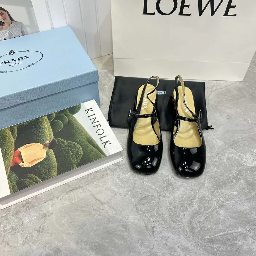 Prada Slingback Exull Pumps Black