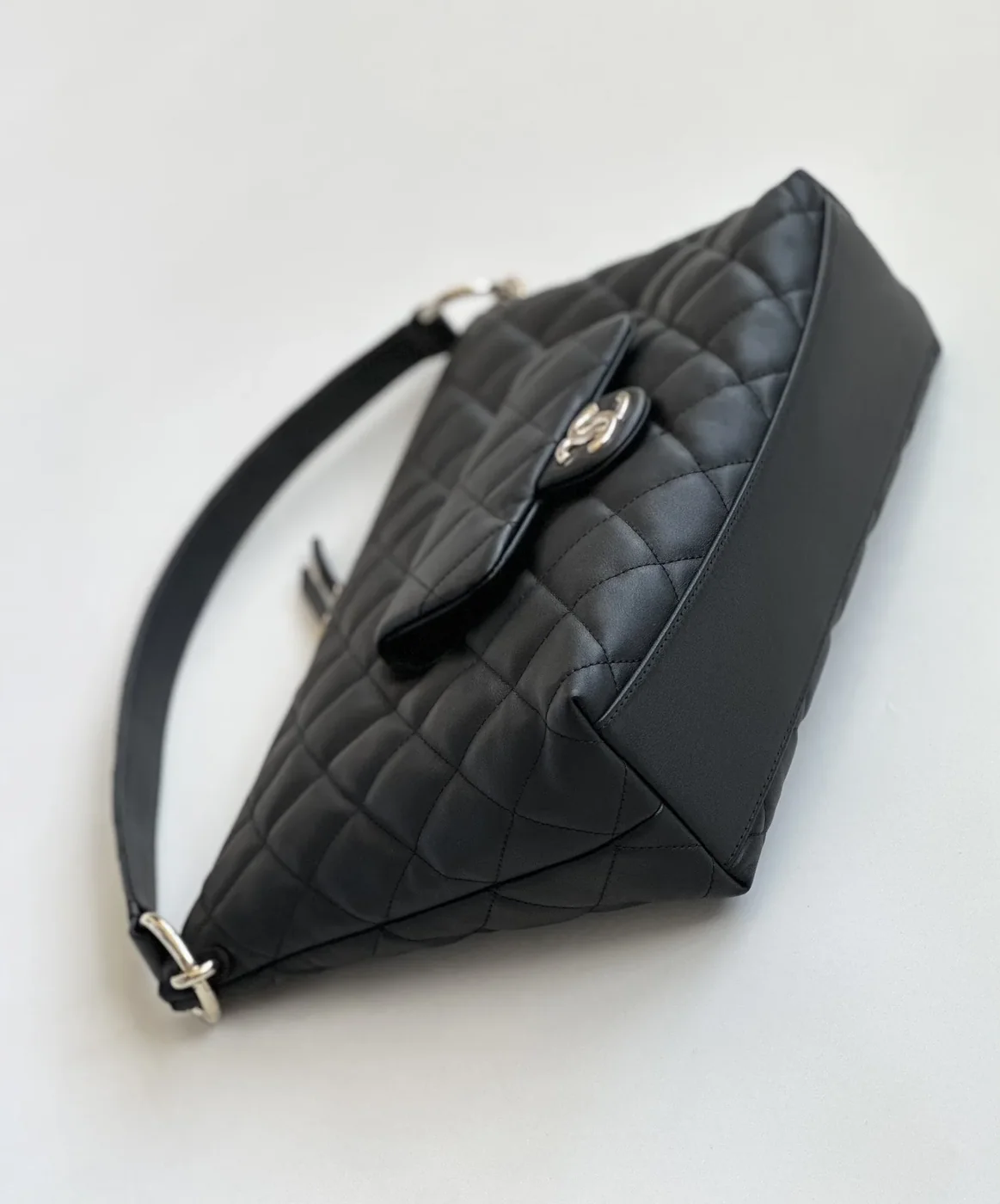 Chanel 23B Hobo Bag in Black Gold Hardware