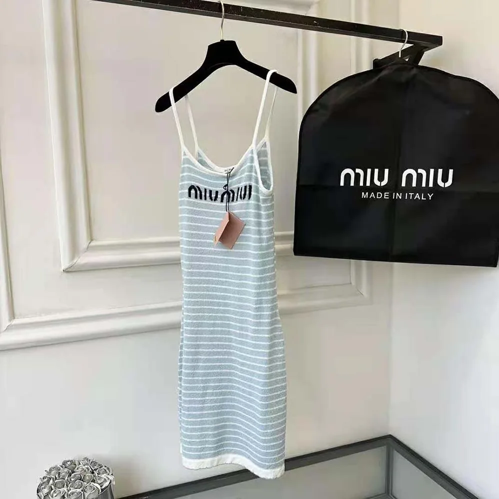 Miu Miu Bouclé Cotton Mini for Women in Dress