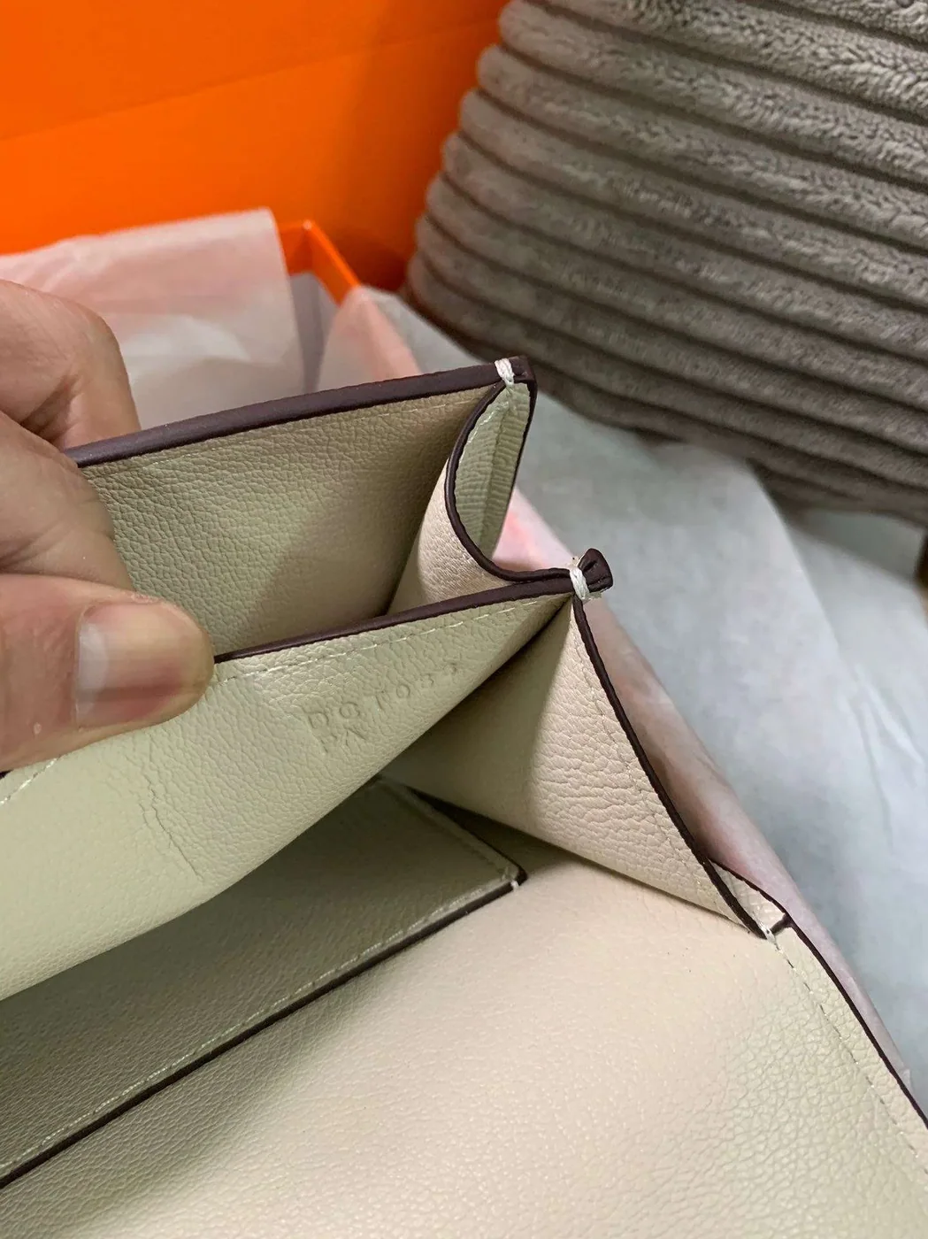 Hermes Constance Black in Brown/Khaki Green/White /