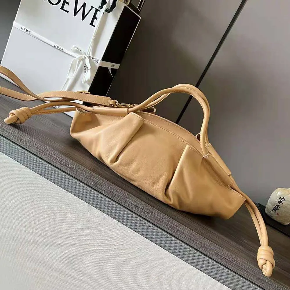Loewe Small Paseo Bag in Shiny Nappa Calfskin for Women in Orange Loewe Small Paseo Bag in Shiny Nappa Calfskin for Women in Orange