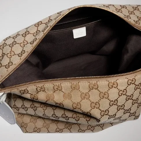 Gucci Brera Medium Crossbody Bag / Sand/ Dark Brown Gold Hardware A00B4O FAFV9 9664 Gucci Brera Medium Crossbody Bag / Sand/ Dark Brown Gold Hardware A00B4O FAFV9 9664