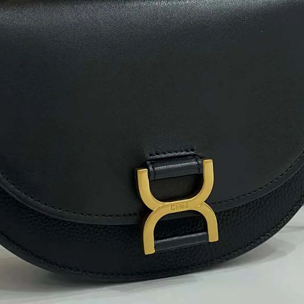 Chloé Marcie Chain Flap Bag for Women in Black Chloé Marcie Chain Flap Bag for Women in Black