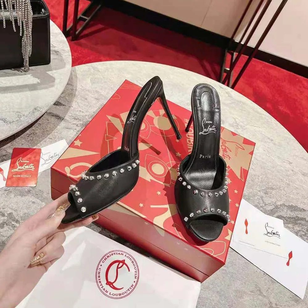 Christian Louboutin Me Dolly Spike 85 mm Sandals Nappa leather and Spikes for Women in Black