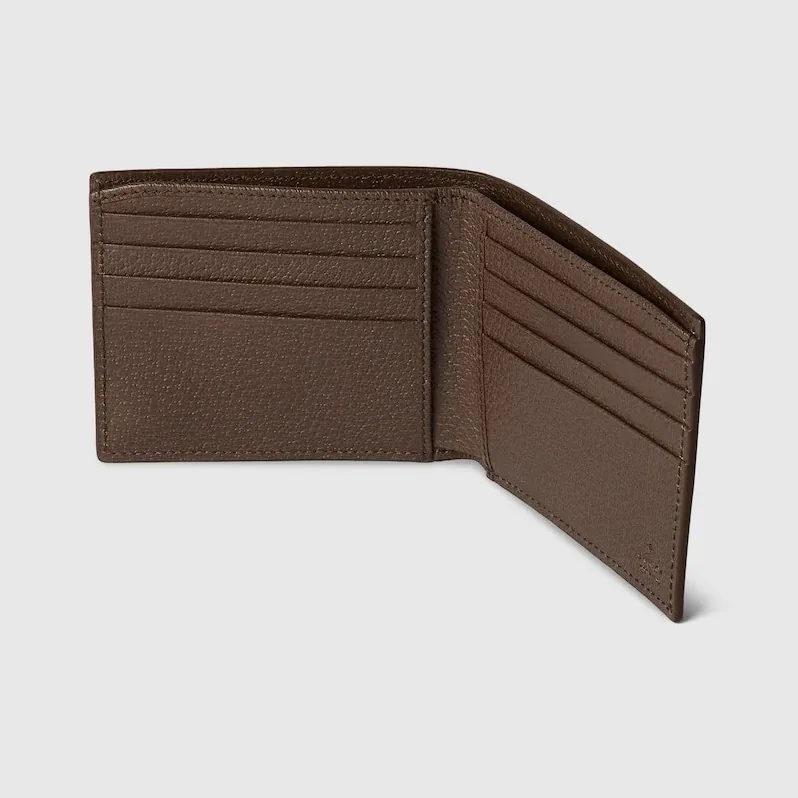 Gucci Grey Interior Bi-Fold Wallet Beige And Ebony / Gucci Grey Interior Bi-Fold Wallet Beige And Ebony /