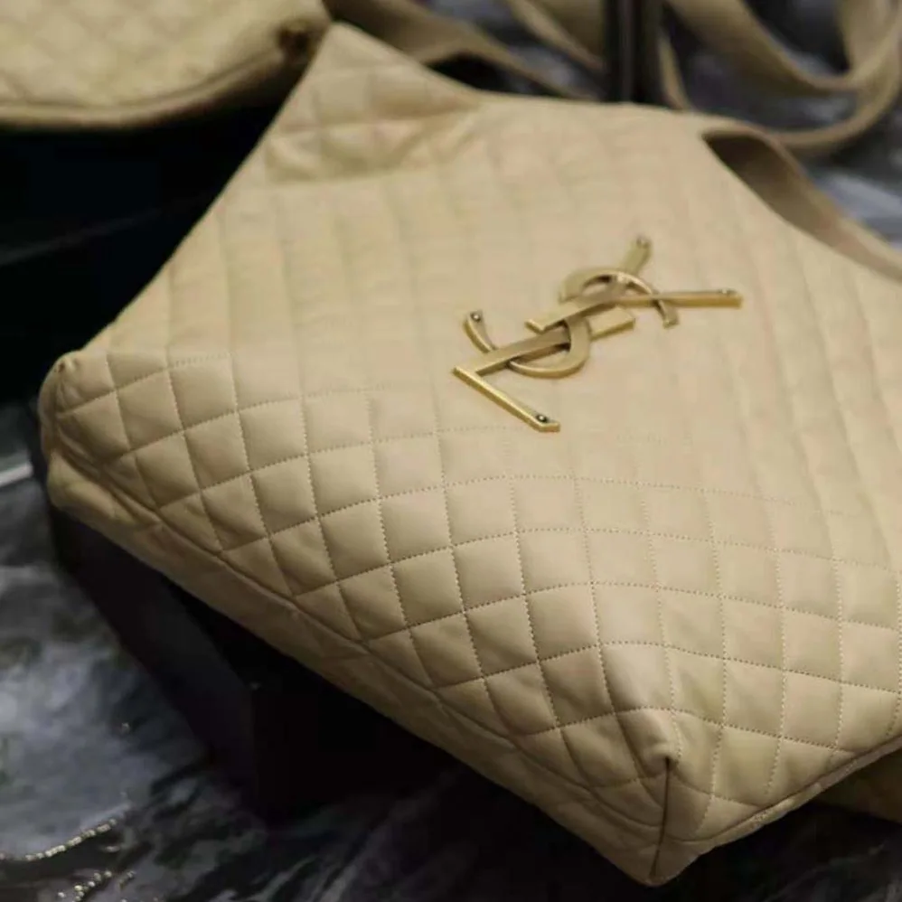 Saint Laurent YSL Icare Maxi Shopping Bag in Quilted Nubuck Suede for Women Saint Laurent YSL Icare Maxi Shopping Bag in Quilted Nubuck Suede for Women