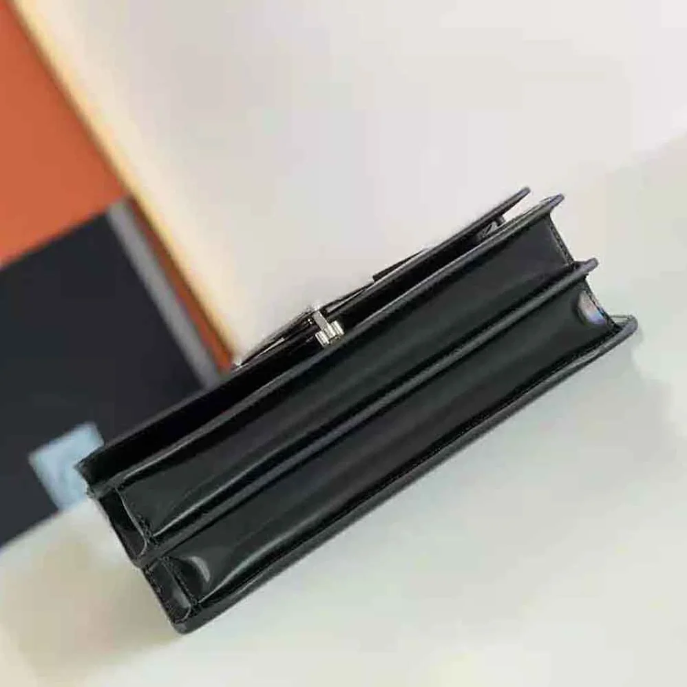 Prada Embleme Brushed-Leather Bag for Women in Black Prada Embleme Brushed-Leather Bag for Women in Black