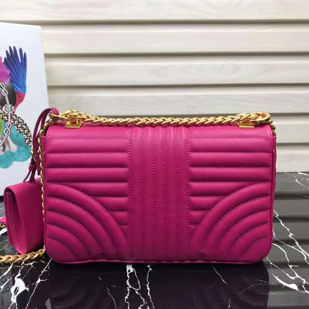 Prada Medium Leather Prada Diagramme Bag for Women in Rose