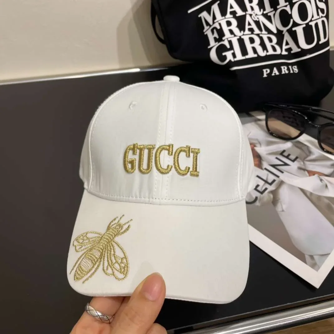 Gucci Bee Baseball Hat White