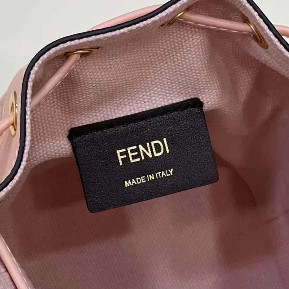 Fendi Mon Tresor Pink FF Canvas Mini for Women in Bag