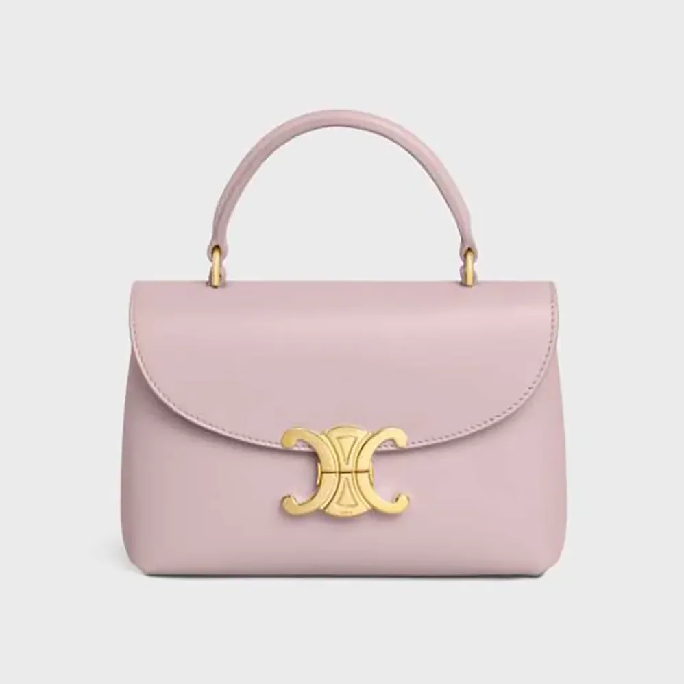 Celine Teen Nino Bag in Smooth Satinated Calfskin for Women in Pink