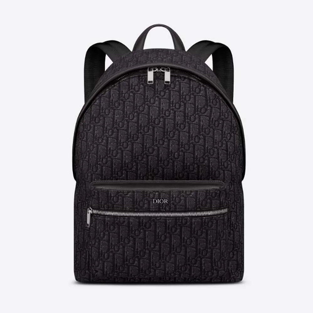 Dior Rider Backpack Black Dior Oblique Jacquard for Men Dior Rider Backpack Black Dior Oblique Jacquard for Men
