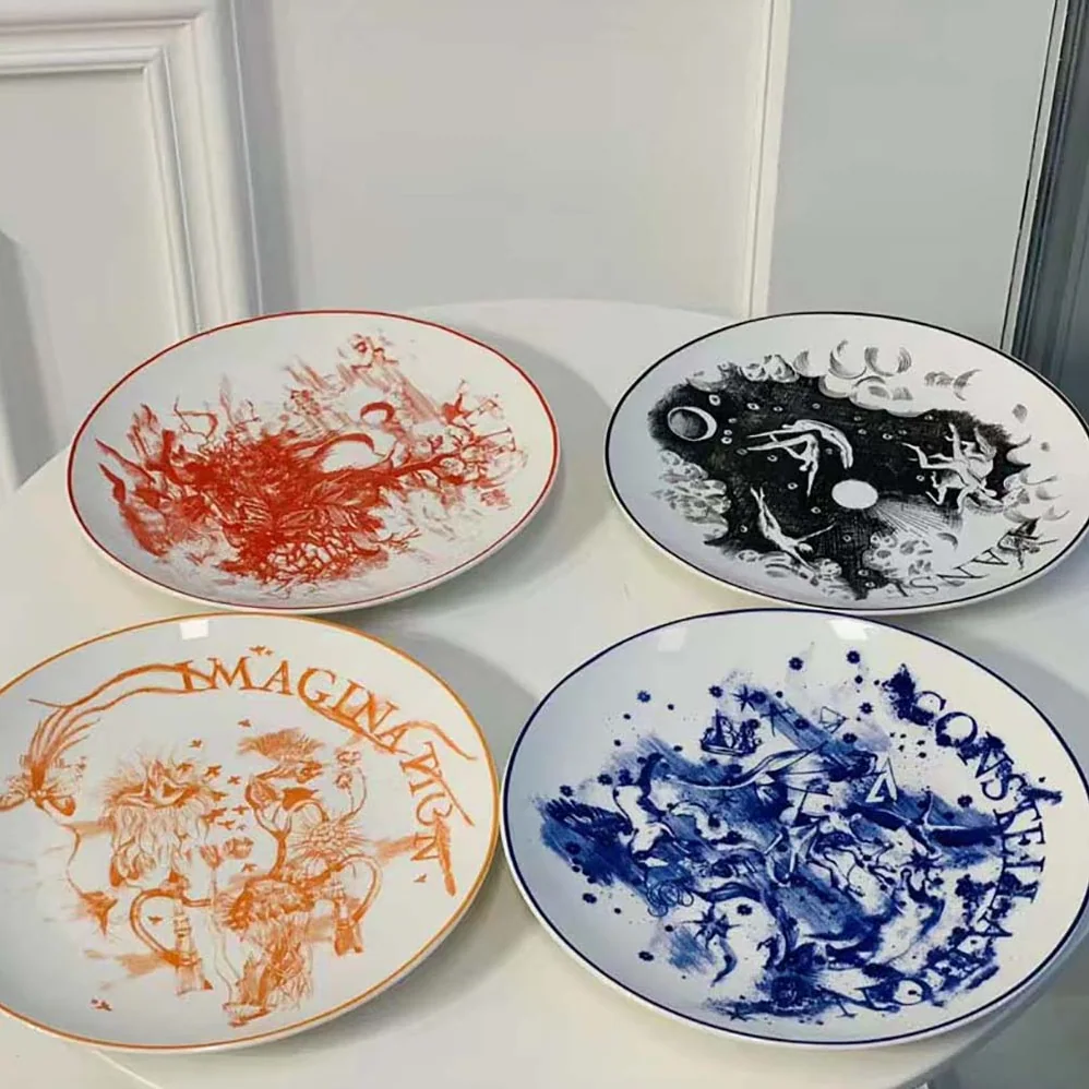 Dior Set of 4 Dinner Plates Multicolor ABCDIOR Imagination, Danse, Constellation, Rêve for Unisex Dior Set of 4 Dinner Plates Multicolor ABCDIOR Imagination, Danse, Constellation, Rêve for Unisex