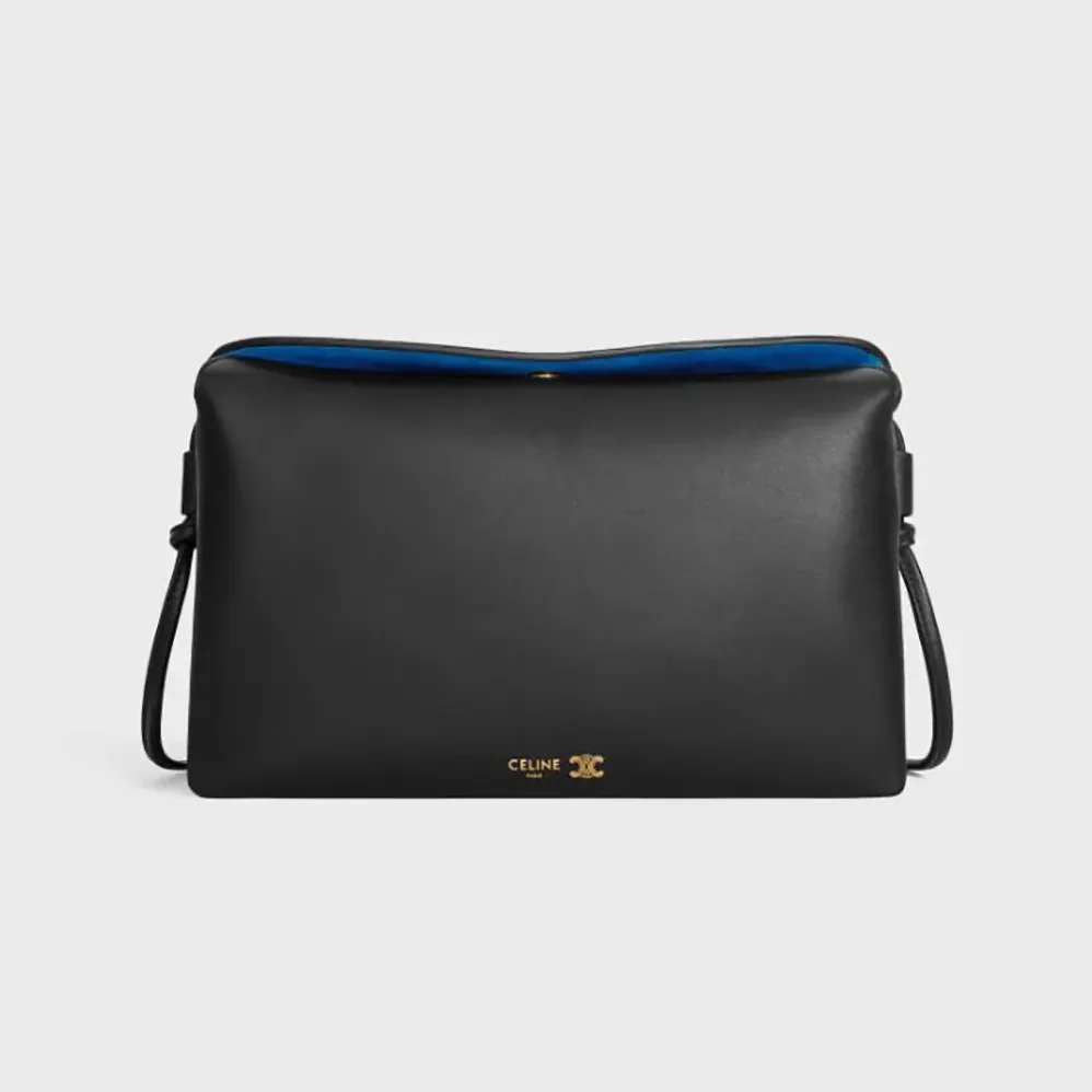 Celine Trio Flap In Smooth Lambskin for Women in Black