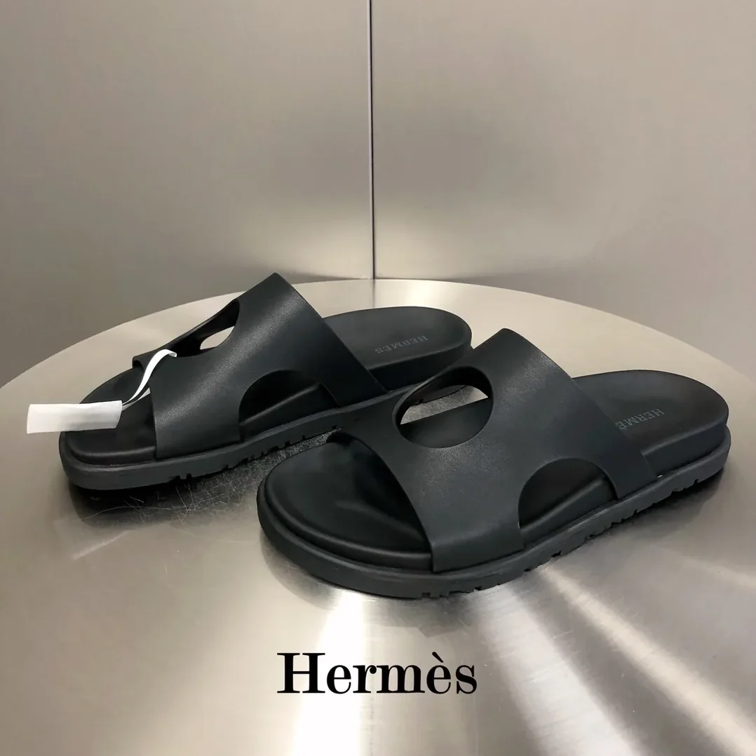 Hermes Edith Sandal Black Hermes Edith Sandal Black