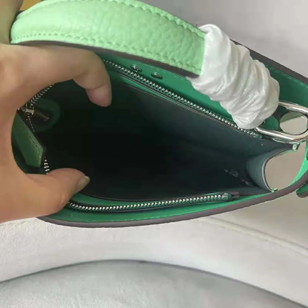 Fendi Peekaboo ISeeU XCross Green Leather Bag for Men