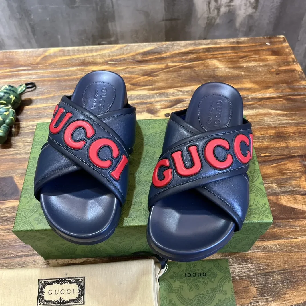 Gucci Sandal Navy Blue for Men