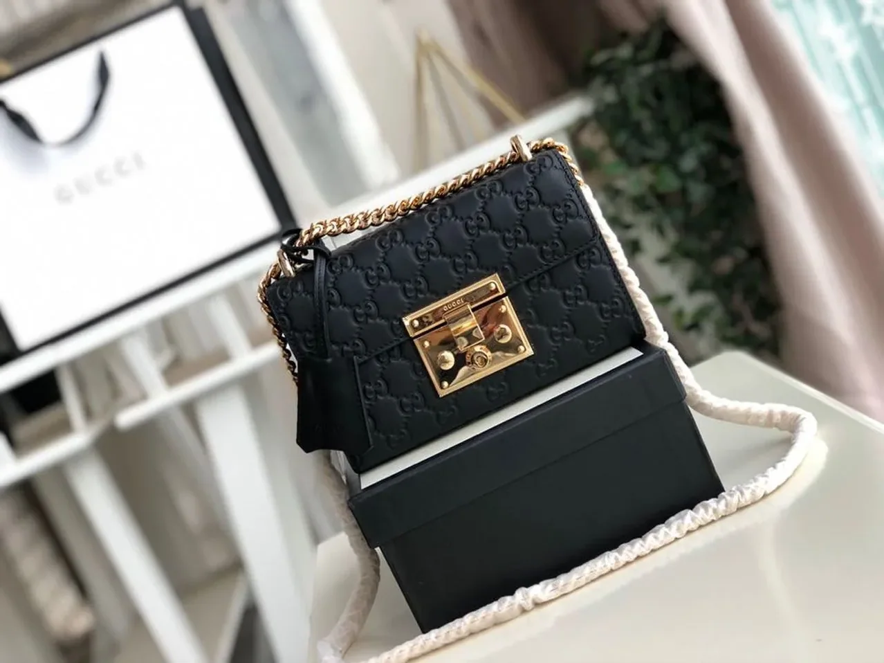 Gucci Padlock Small Gucci Shoulder Bag Black Gucci / GG