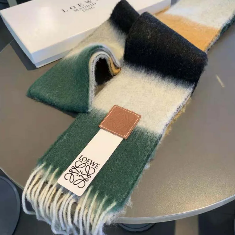 Loewe Stripe Scarf in Mohair for Women Loewe Stripe Scarf in Mohair for Women