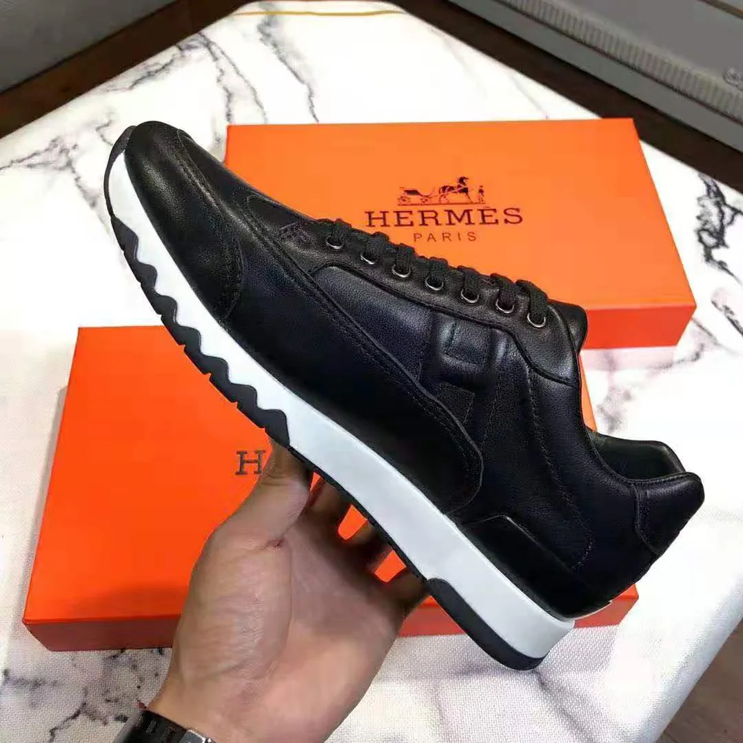 Hermes Trail sneaker in Calfskin for Women in Black Hermes Trail sneaker in Calfskin for Women in Black