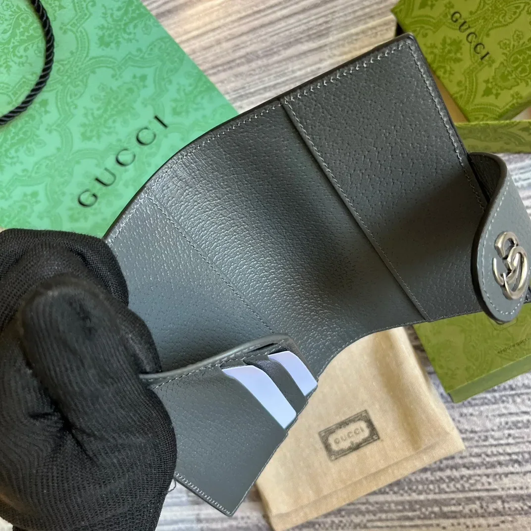 Gucci Ophidia Card Case Supreme Canvas Grey /