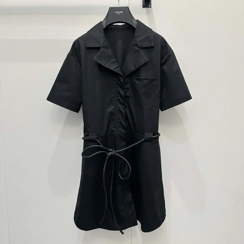 Celine Dress in Cotton And Silk Twill for Women Celine Dress in Cotton And Silk Twill for Women