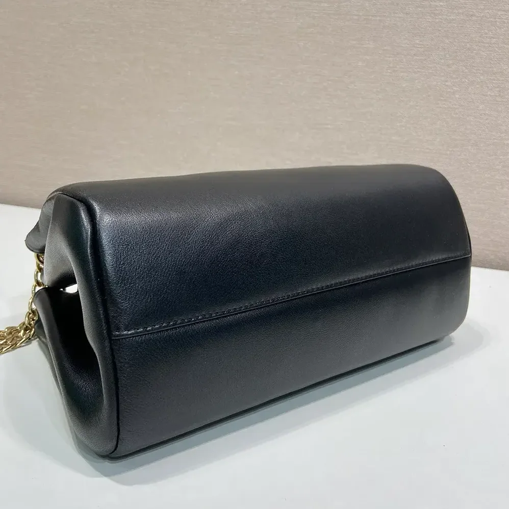 Prada Tumulte Small Nappa Leather Bag for Women in Black