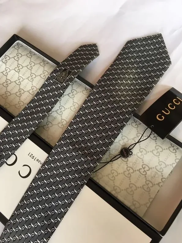 Gucci G Silk Jacquard Tie Dark Grey GG for Men Gucci G Silk Jacquard Tie Dark Grey GG for Men