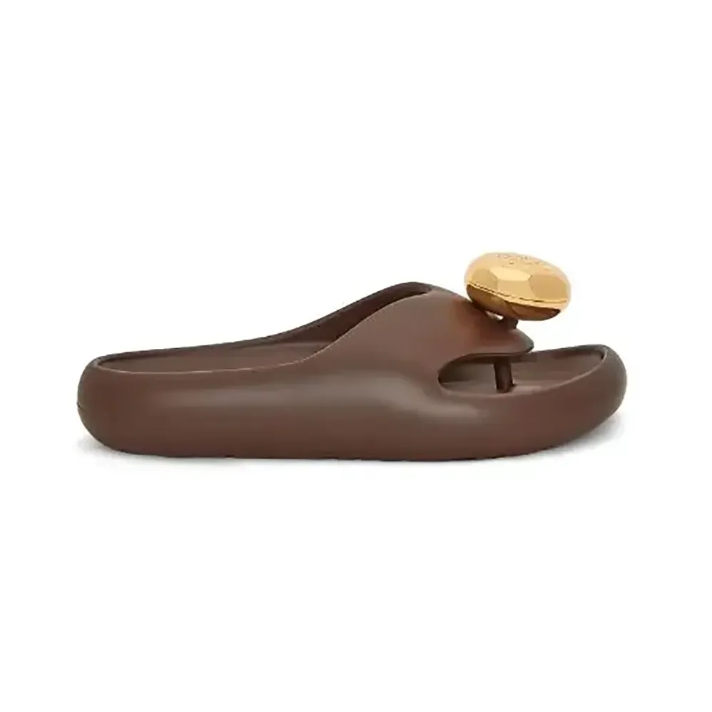 Loewe Foam Pebble Sandal for Women in Chocolate