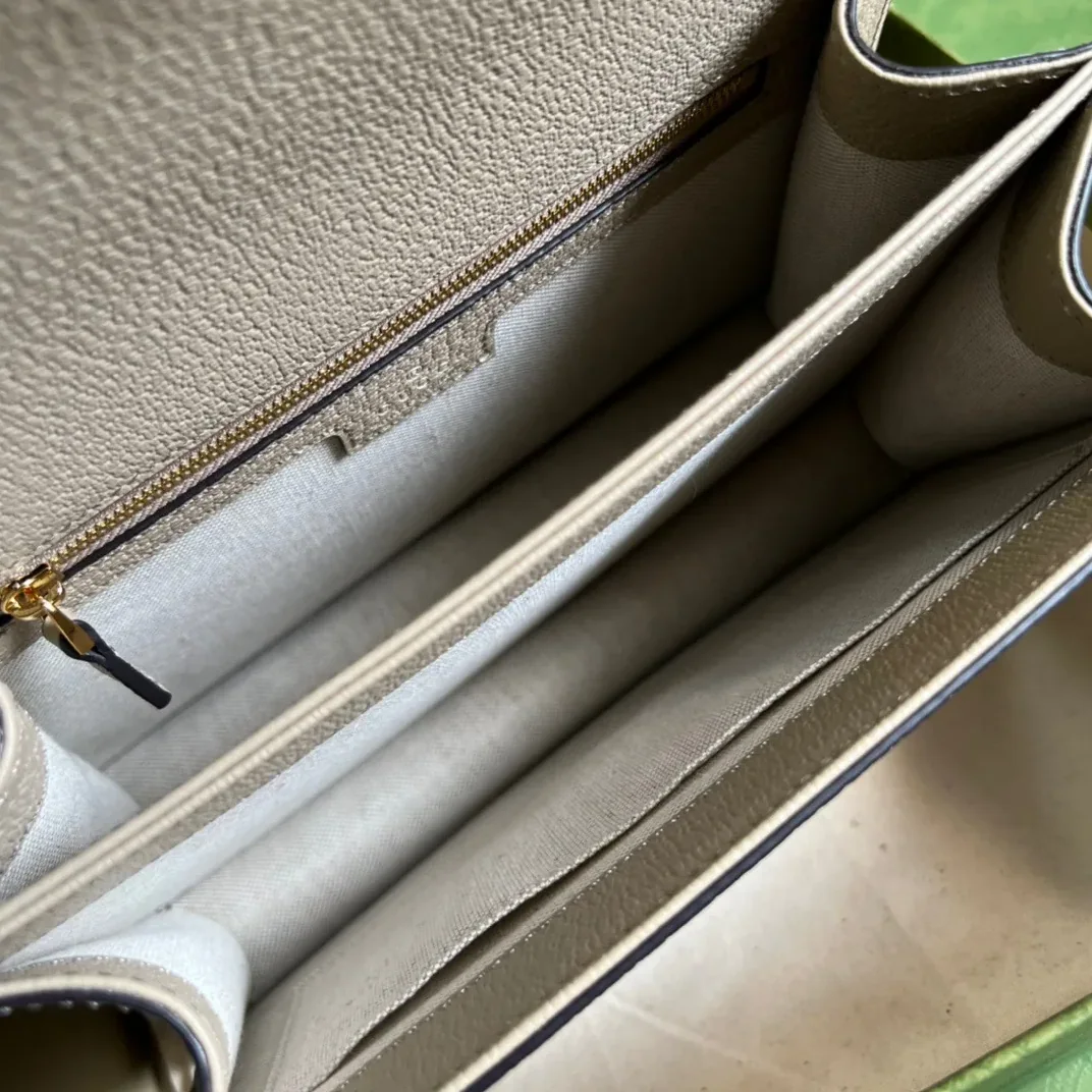 Gucci Ophidia Small GG Top Handle Bag Beige