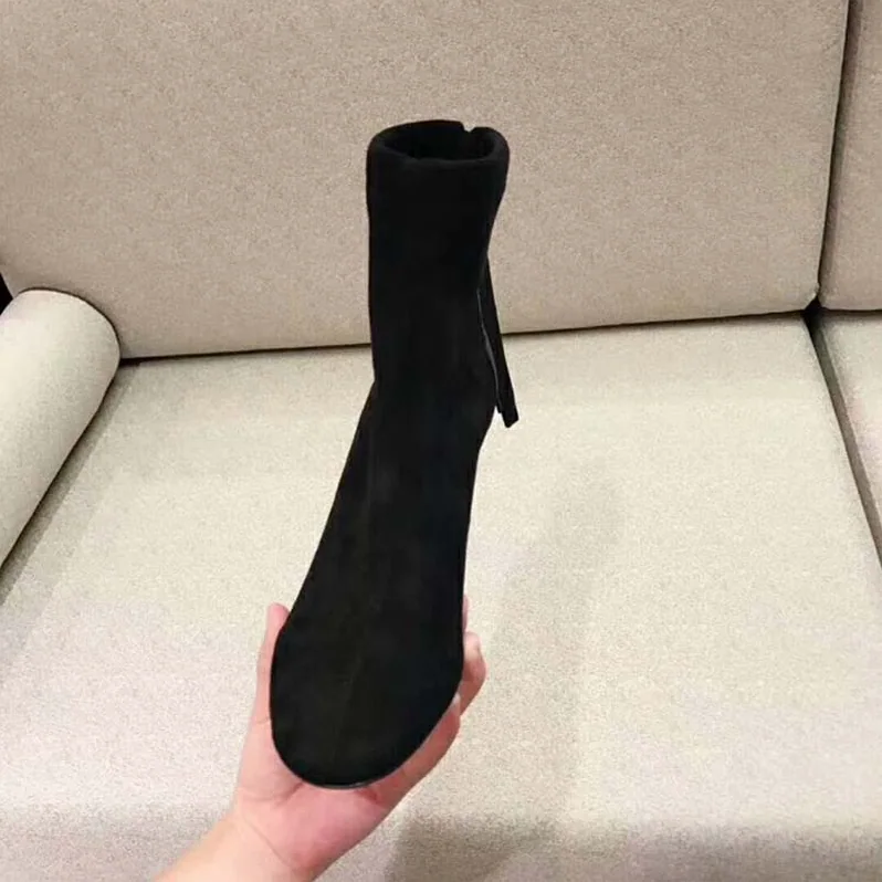 Stuart Weitzman Shoes The Wolfe Bootie 85mm Heel for Women in Black