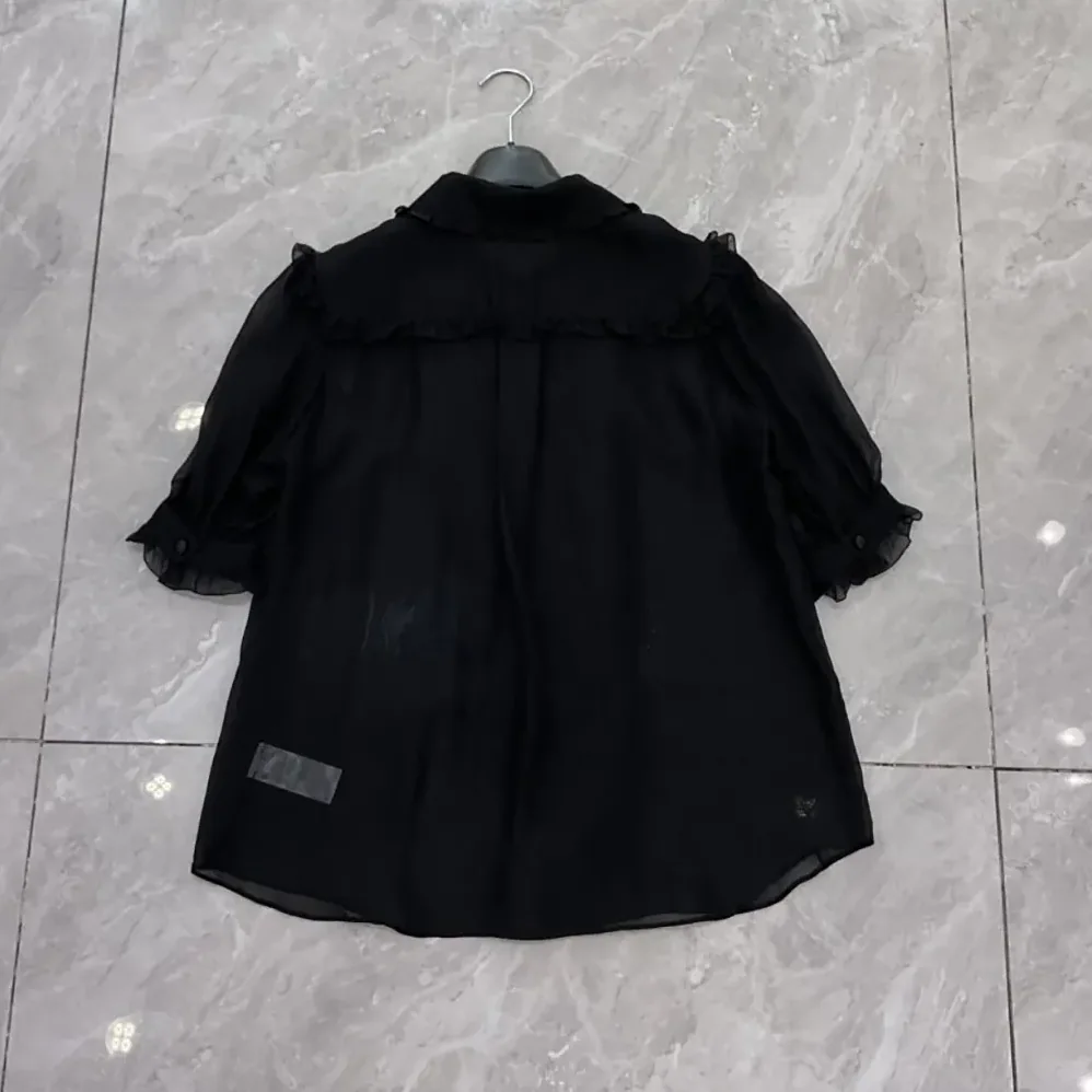 Dolce Gabbana D&G Chiffon Shirt for Women in Black Dolce Gabbana D&G Chiffon Shirt for Women in Black