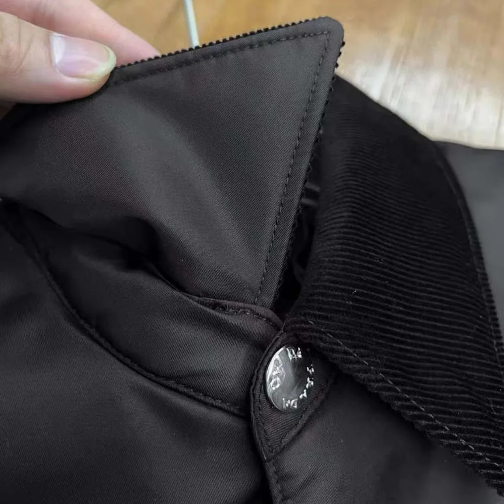 Prada Re-Nylon Blouson Jacket for Men in Black Prada Re-Nylon Blouson Jacket for Men in Black