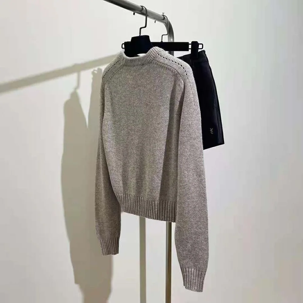 Celine Crew Neck Sweater in Seamless Cashmere for Women Celine Crew Neck Sweater in Seamless Cashmere for Women