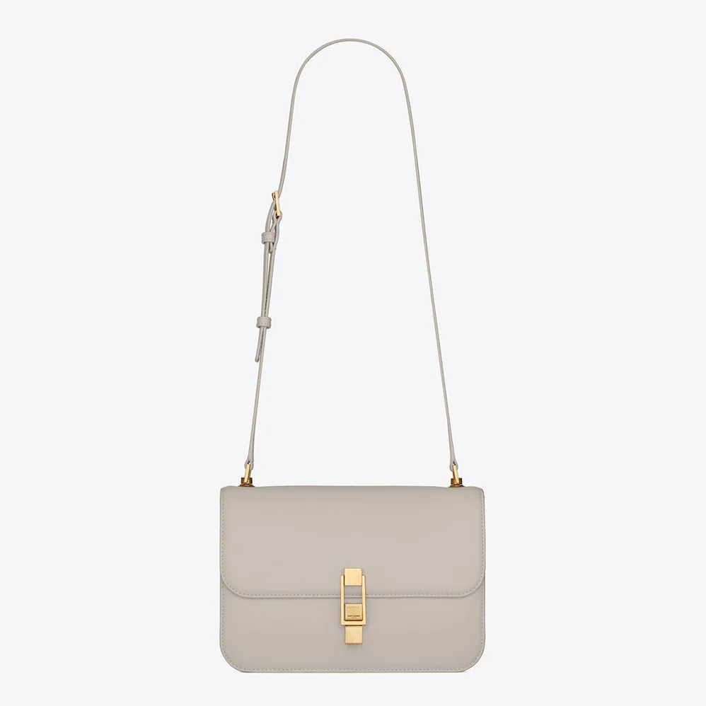 Saint Laurent YSL LE Carre Satchel in Box Saint Laurent Leather for Women in White