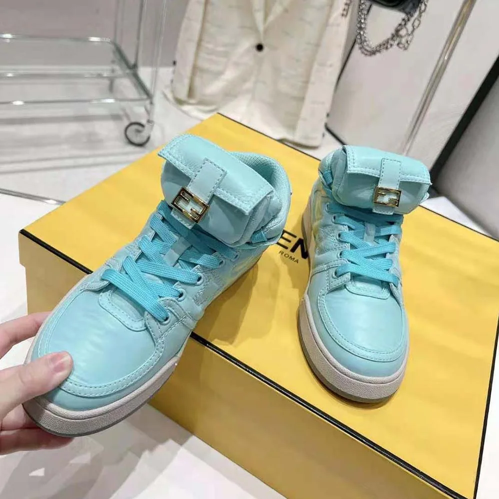 Fendi Match Turquoise Nylon High for Unisex in Tops Fendi Match Turquoise Nylon High for Unisex in Tops