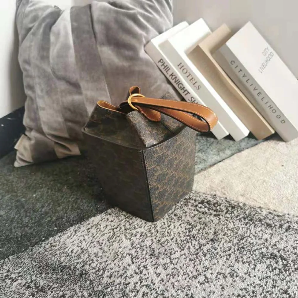 Celine Strap Box in Triomphe Canvas and Calfskin for Women Celine Strap Box in Triomphe Canvas and Calfskin for Women