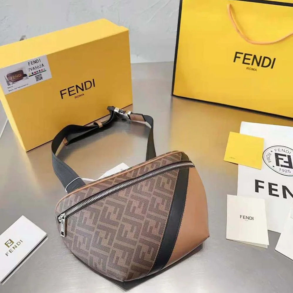 Fendi Multicolor Leather Belt Bag for Men Fendi Multicolor Leather Belt Bag for Men