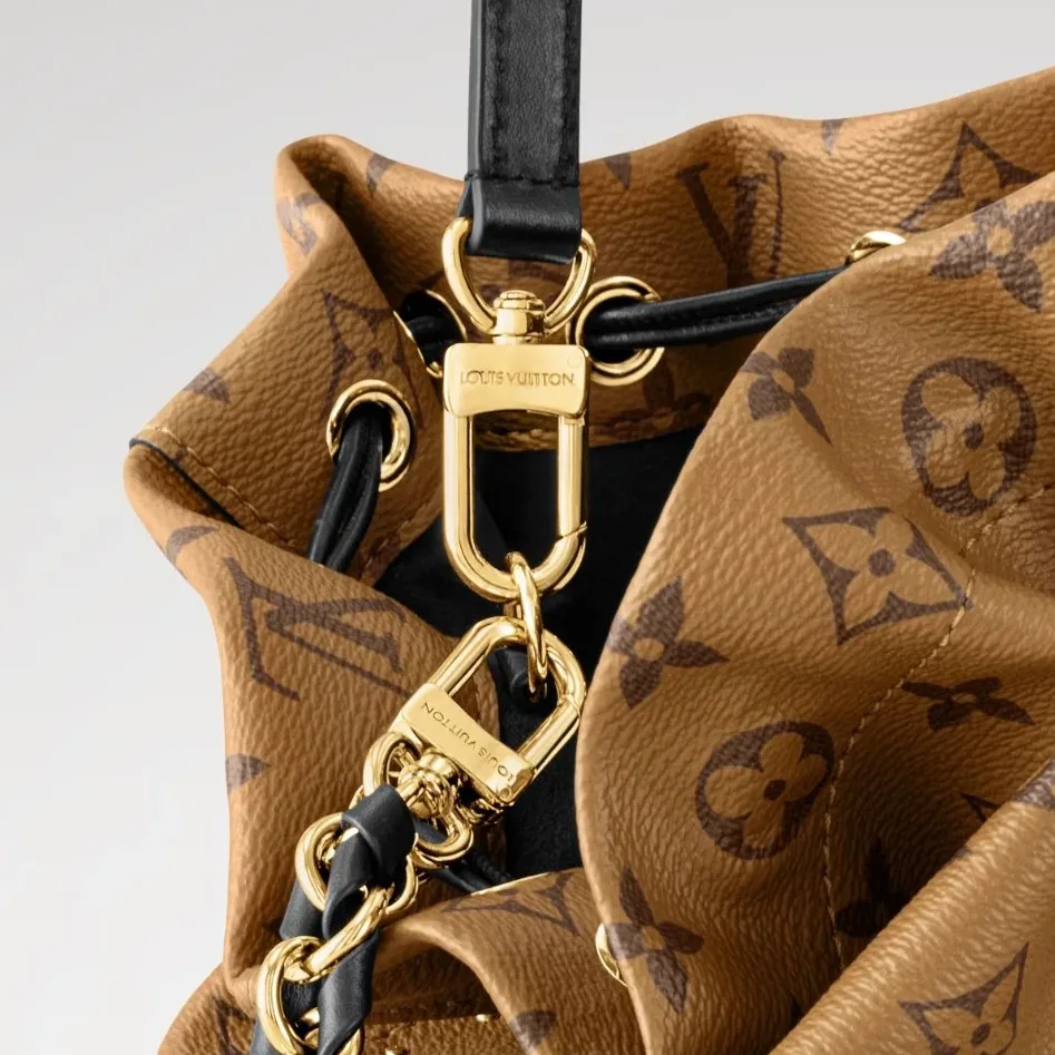 Louis Vuitton Noé Trunk PM Handbag Monogram Reverse Brown /