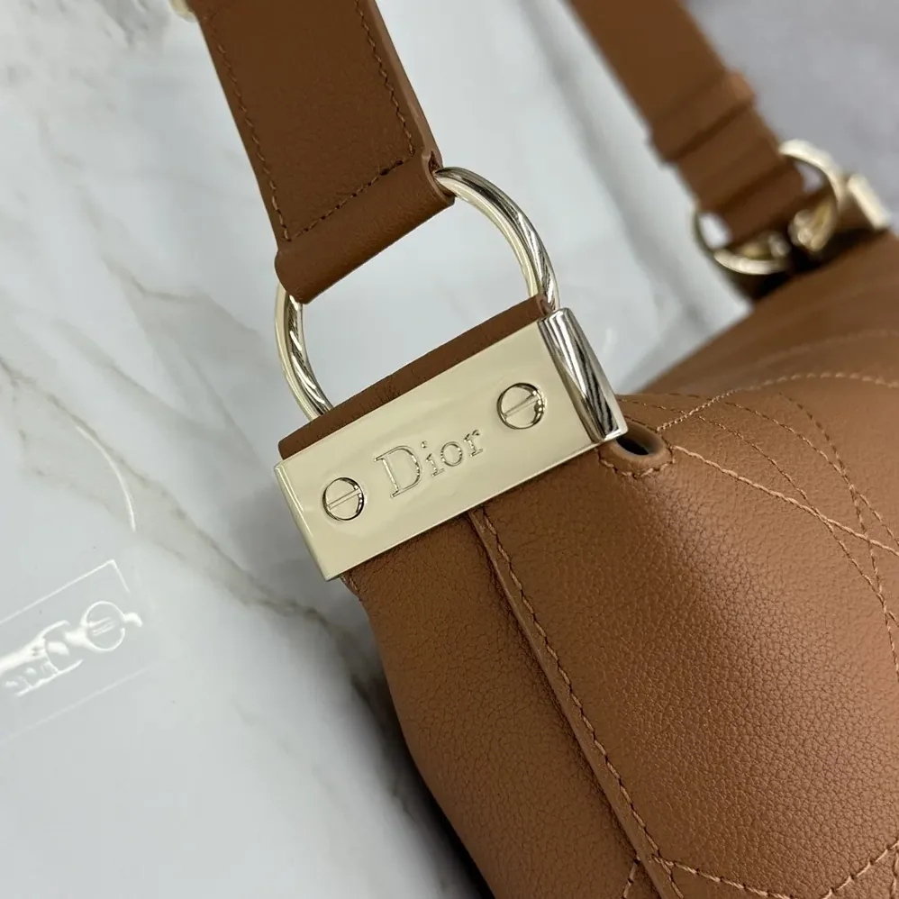 Dior Medium Diorly Bag Marron Bobby Flat Macrocannage Grained Calfskin for Women Dior Medium Diorly Bag Marron Bobby Flat Macrocannage Grained Calfskin for Women