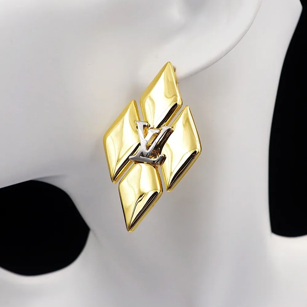 Louis Vuitton GO-14 Earrings Gold Louis Vuitton GO-14 Earrings Gold