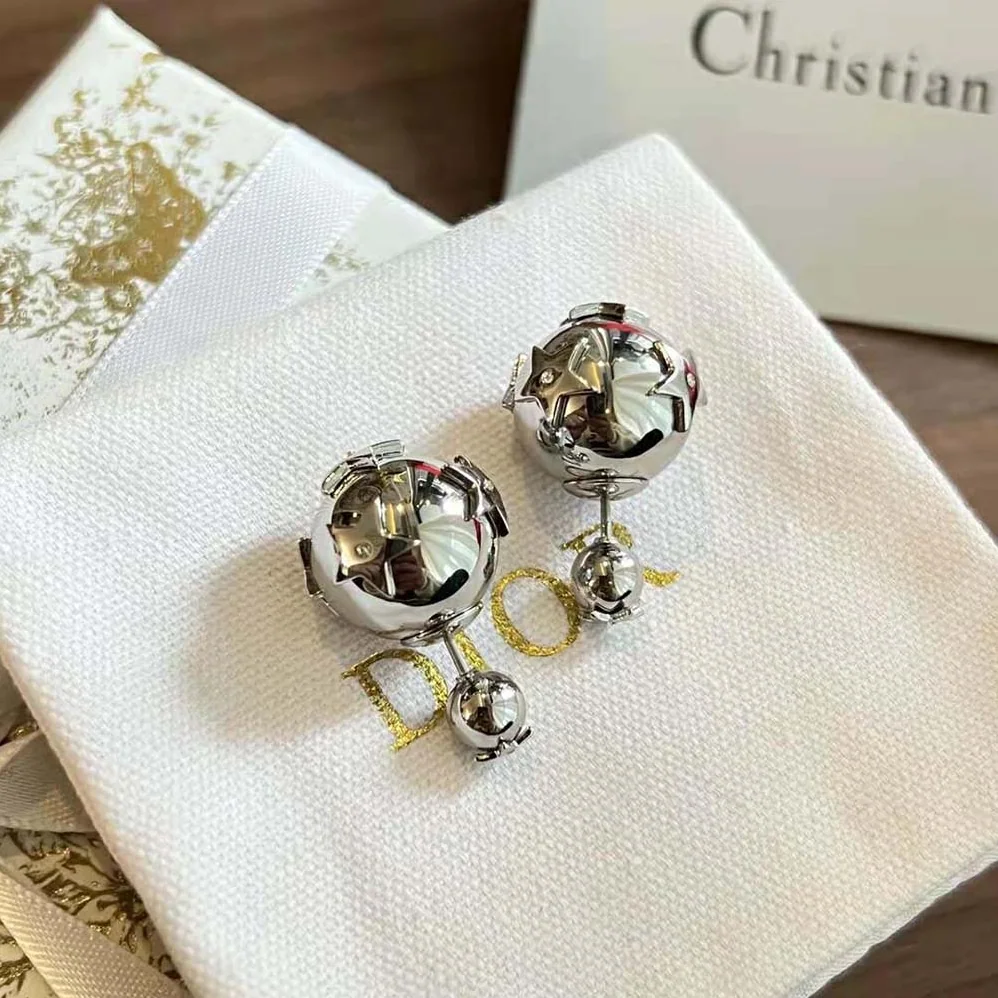 Dior Tribales Earrings Silver and Silver for Women in Tone Crystals Dior Tribales Earrings Silver and Silver for Women in Tone Crystals