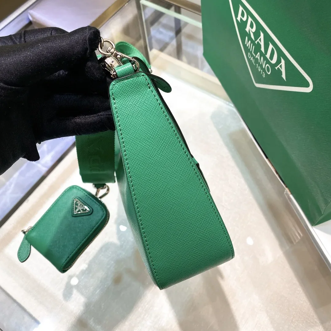 Prada Re- 2005 Saffiano Leather Bag Green Prada Re- 2005 Saffiano Leather Bag Green