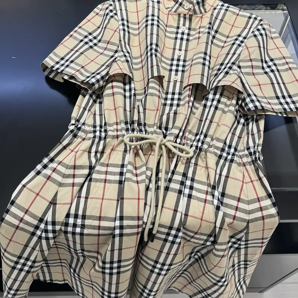 Burberry Check Cotton Dress for Women