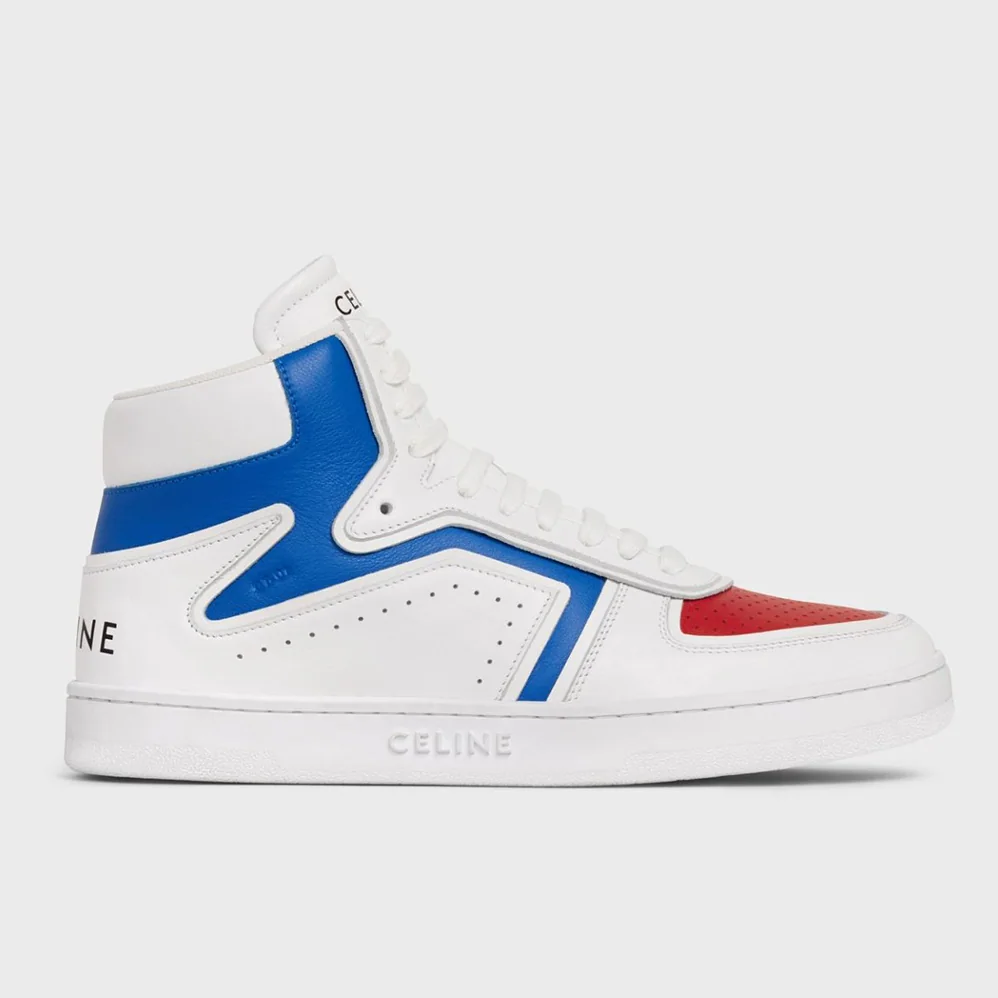 Celine Z Trainer CT-01 High Top Sneaker in Calfskin for Women in White Celine Z Trainer CT-01 High Top Sneaker in Calfskin for Women in White