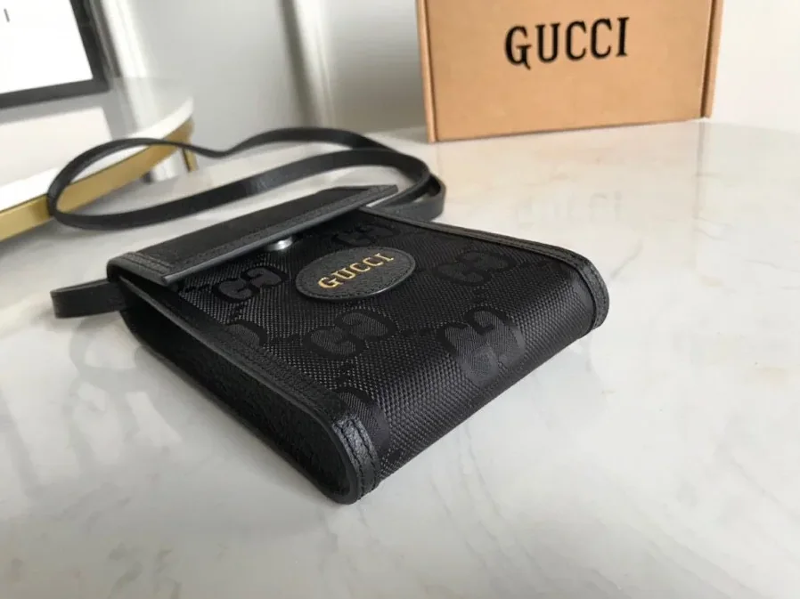 Gucci Off The Grid Mini Bag Black GG Made From ECONYL® /