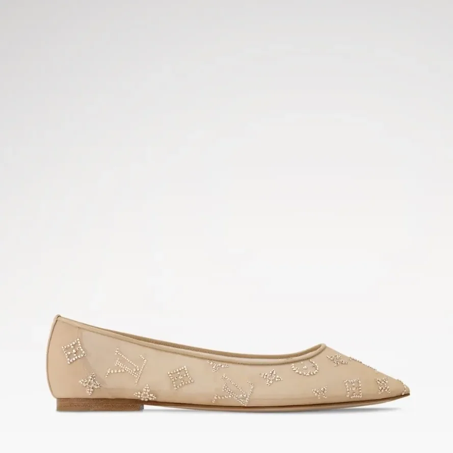 Louis Vuitton Gala Flat Ballerina Nude Beige 1AIDQS