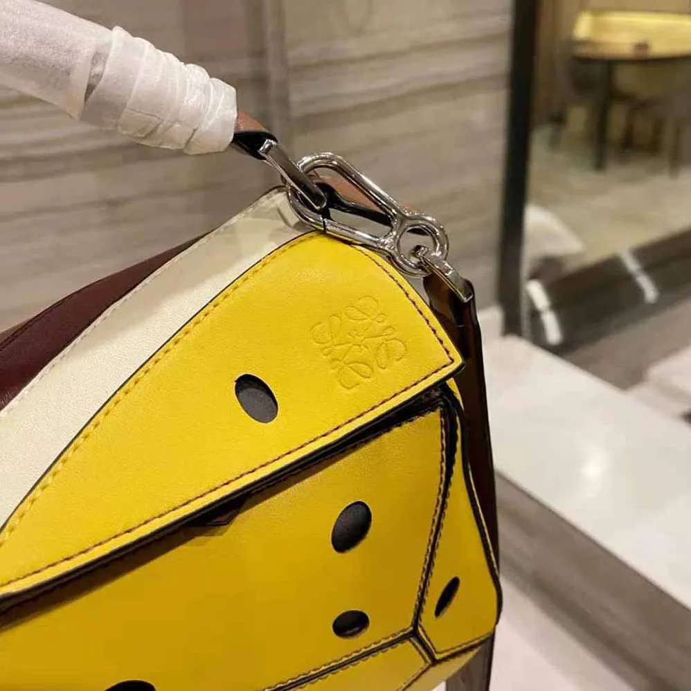 Loewe Passion Fruit Mini Puzzle Bag in Classic Calfskin for Women