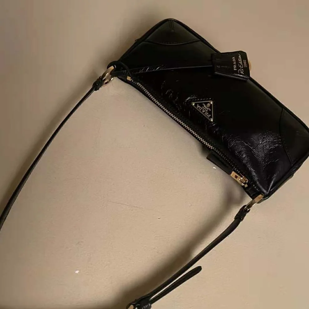 Prada Re-Edition 2002 Small Leather Shoulder Bag for Women